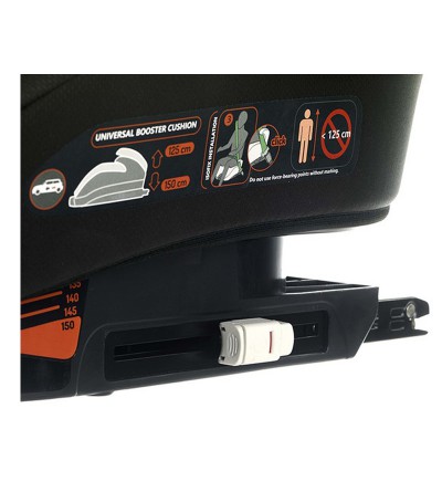 Elevador Booster IsoFix Negro Grupo 3 de 22 a 36 Kilos ASALVO ASALV