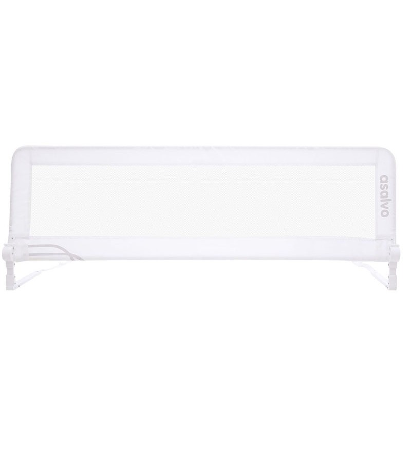Barrera de cama abatible 90 cm Blanca