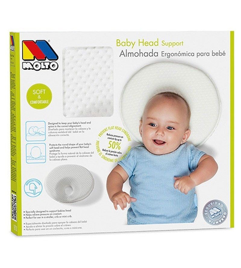 GENERICO Almohada Cojín Para Bebe Anti-plagiocefalia Mas FundAzul